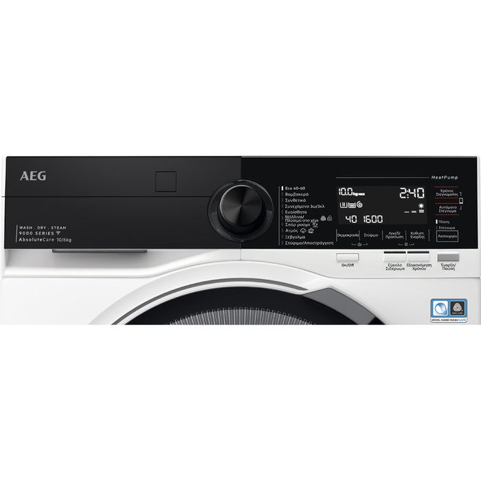 Washing machine with dryer AEG LWR98165NXE, 10/6 kg, ProSteam®, 1600 rpm.