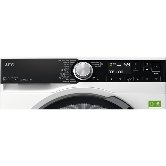 Washing machine AEG LFR85166SOE, 10 kg, UniversalDose, WiFi, 1600 rpm.