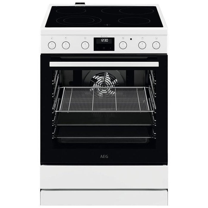 Cooker with ceramic hob AEG CCB6440CBW