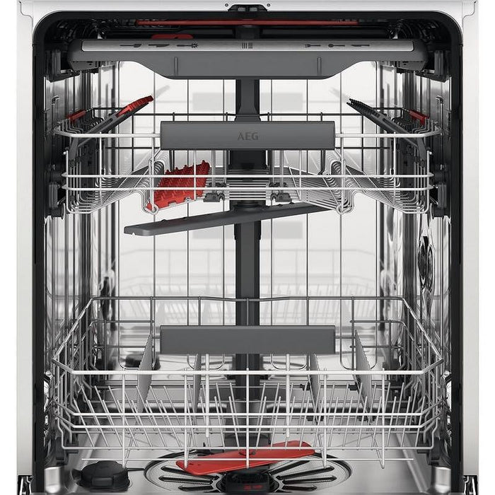 Built-in dishwasher AEG FSE75768P, 14 place settings, B, 600 W, mm