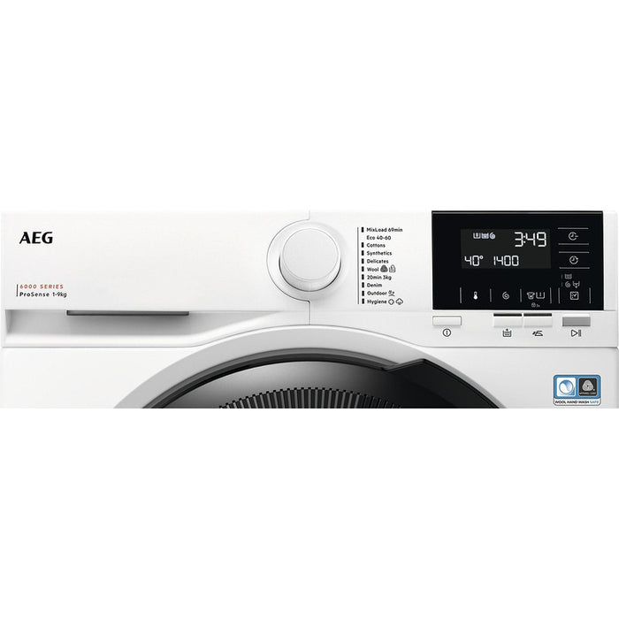 Washing machine AEG LFR61944BE, 9 kg, 1400 rpm.