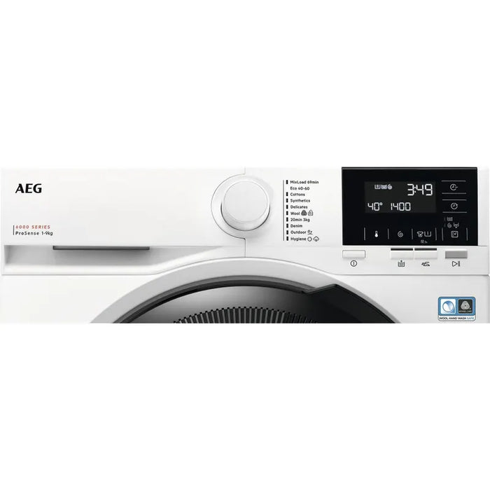 Washing machine AEG LFR61944BE, 9 kg, 1400 rpm.