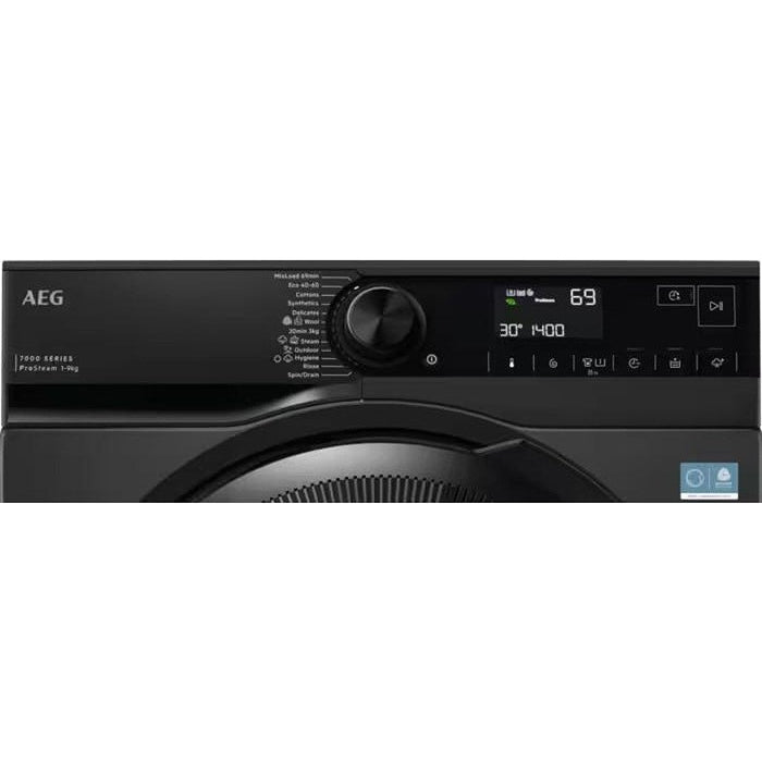 Washing machine AEG LFR73944E 7000 ProSteam®, 9 kg, 1400 rpm.