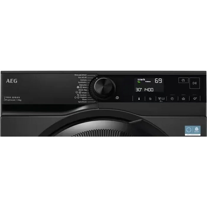 Washing machine AEG LFR73944E 7000 ProSteam®, 9 kg, 1400 rpm.