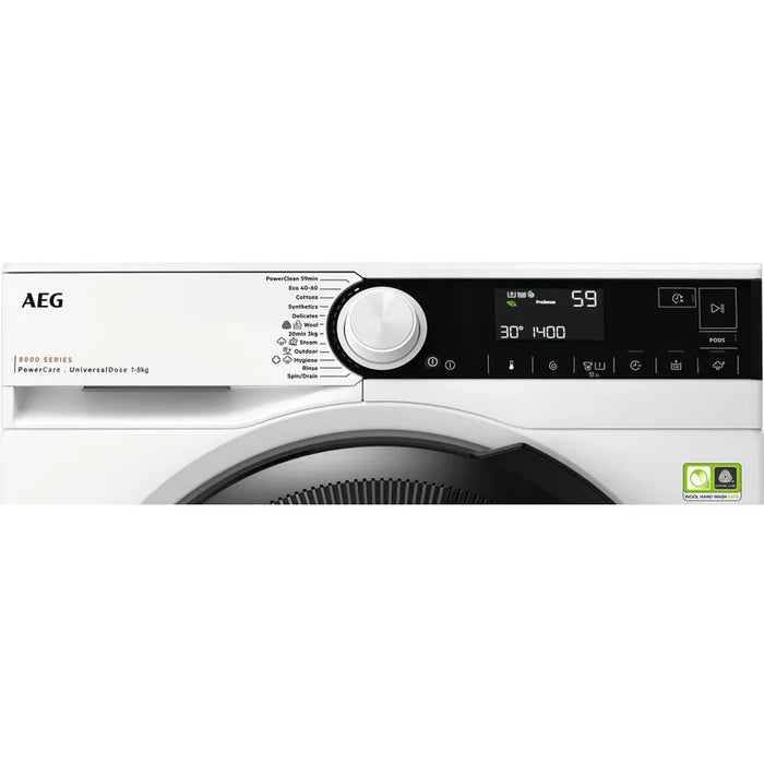 Washing machine AEG LFR83844VE, 8 kg, 1400 rpm.