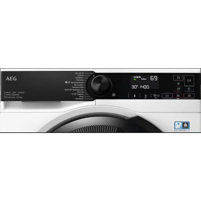 Washing machine with dryer AEG LWR73044BE, 11/7 kg, ProSteam®, 1400 rpm