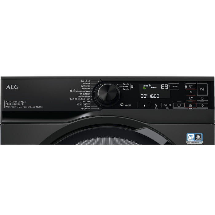 Washing machine with dryer AEG LWR73166OE, 10/6 kg, WiFi, 1600 rpm.