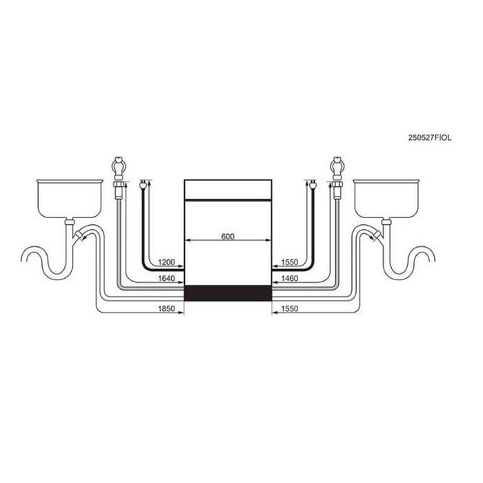 Built-in dishwasher AEG NG87IX2TK (ST), 15 place settings, A