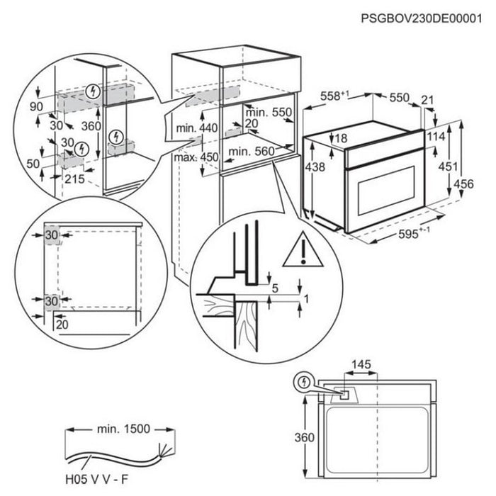 Built-in oven AEG NKK9N821T (ST), 44, Sensor