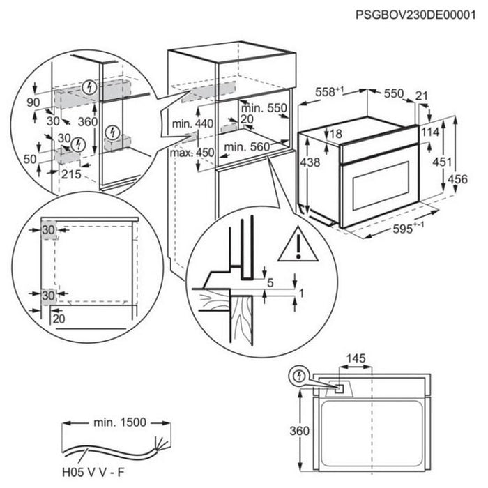 Built-in oven AEG NKM7N721T (ST), 44, Sensor