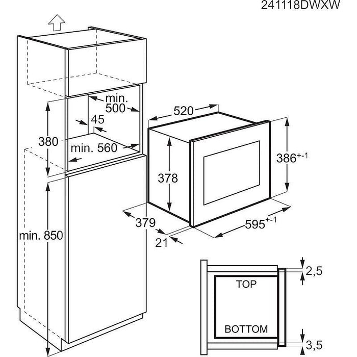 Built-in microwave AEG OS5GM251EB