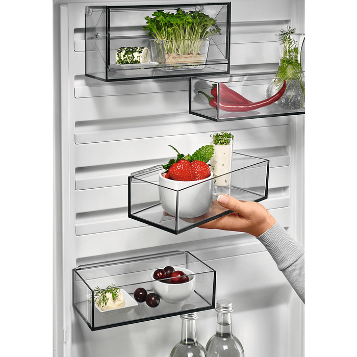 Refrigerator with freezer AEG RCB736E7MX***, 367 l, E, No Frost, Stainless steel