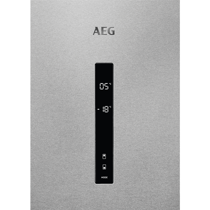 Refrigerator with freezer AEG RCB736E7MX***, 367 l, E, No Frost, Stainless steel