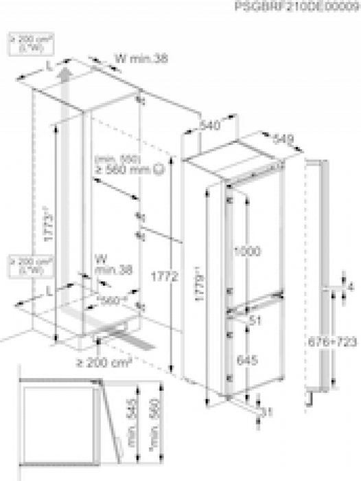 Built-in refrigerator AEG TC6MS18FDS