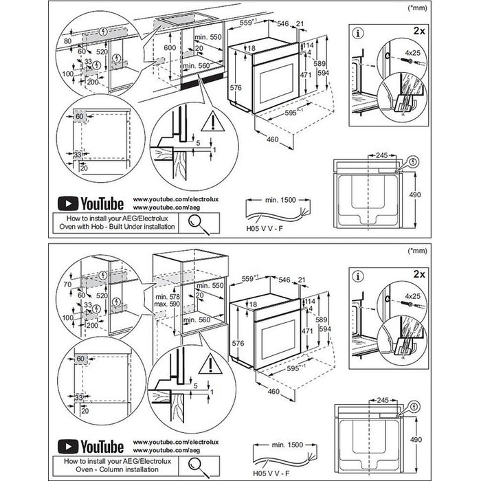 Built-in oven AEG TP9SB831AB, ProAssist with SteamPro