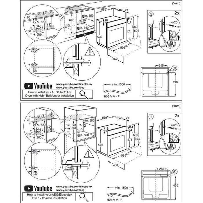 Built-in oven AEG TP9SB831AB, ProAssist with SteamPro