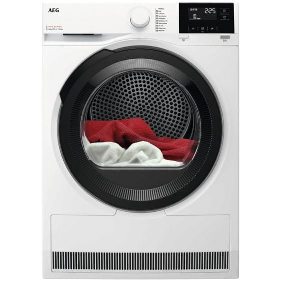 AEG TR718BE Tumble Dryer, 8 kg, Heat Pump, White