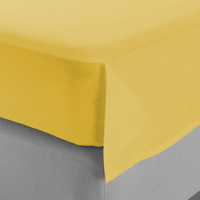 DOUBLE BOTTOM SHEET AGLIKA YELLOW 220X240 CM