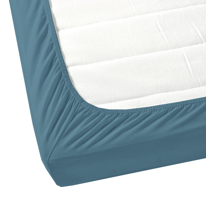 AGLIKA FITTED SHEET FOR MATTRESS 90X200 CM PETROL