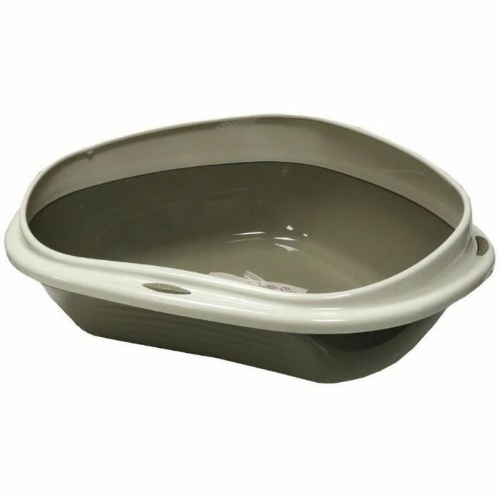 Cat Litter Box Aimé Beige Taupe Plastic