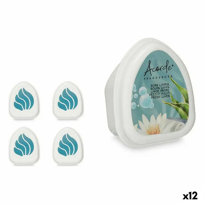 Air Freshener Set Acorde Clean Clothes 50 g (12 Units) - Почистване Прахосмукачки И Гладене<<<Дом