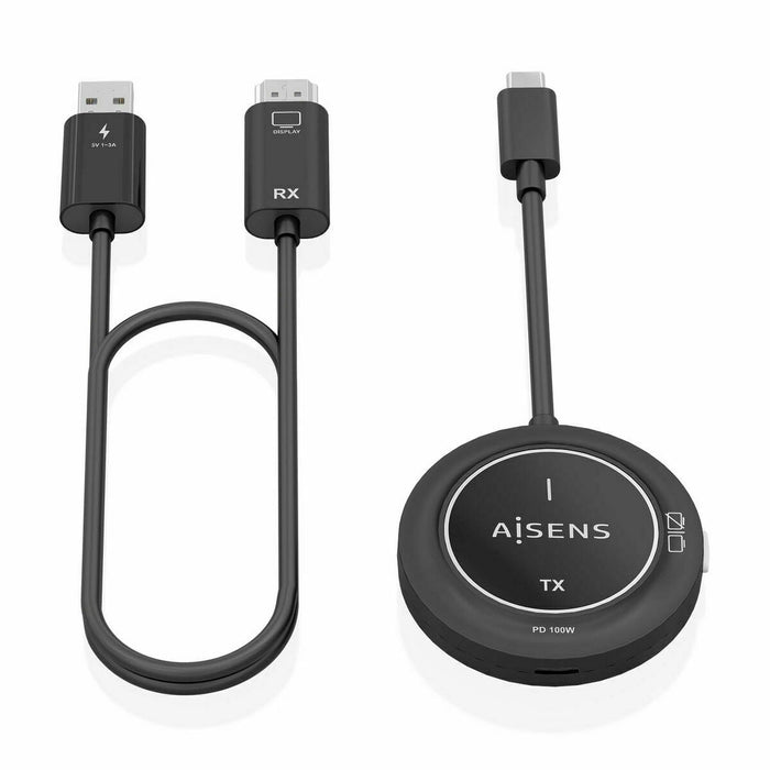 USB-C to HDMI Cable Aisens ASWL-H2KC30M004-BK Black