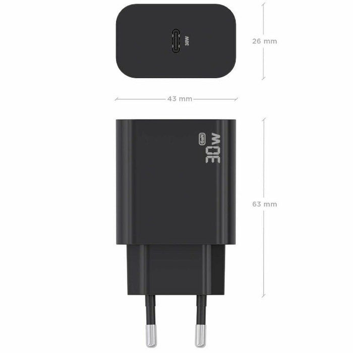 Wall Charger Aisens A110-0941 Black 30 W
