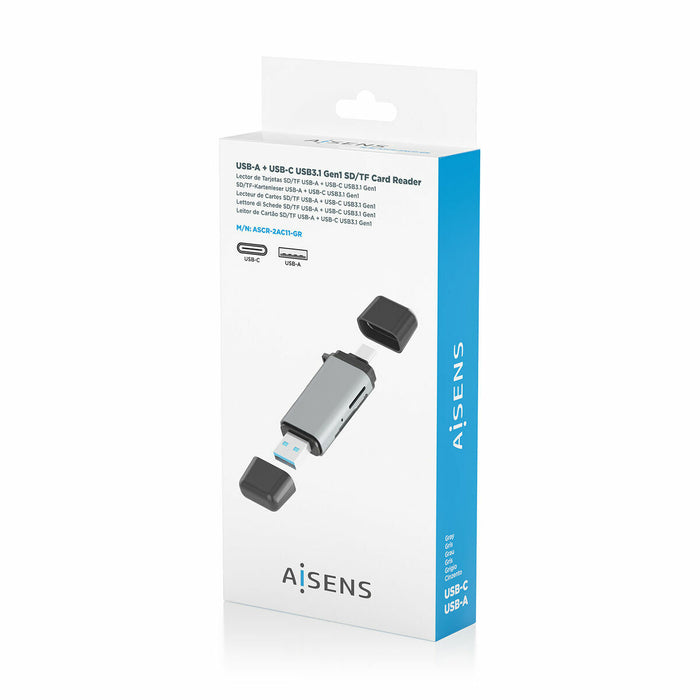 Card Reader Aisens ASCR-2AC11-GR Grey