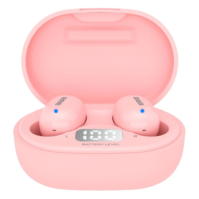True wireless headphones AIWA EBTW-150PK WIRELESS CONNECTION, PINK