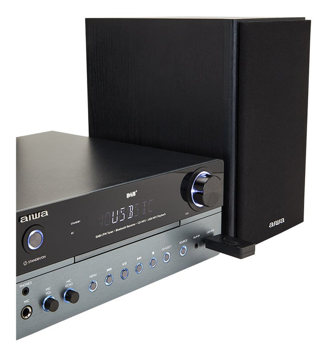 Aiwa MSBTU-700DAB home audio system Home audio micro system 25 W Arctic blue, Black