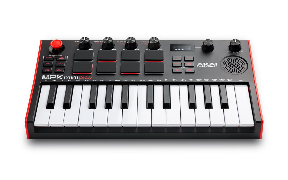 AKAI MPK Mini Play MK3 Control keyboard Pad controller MIDI USB Black, Red