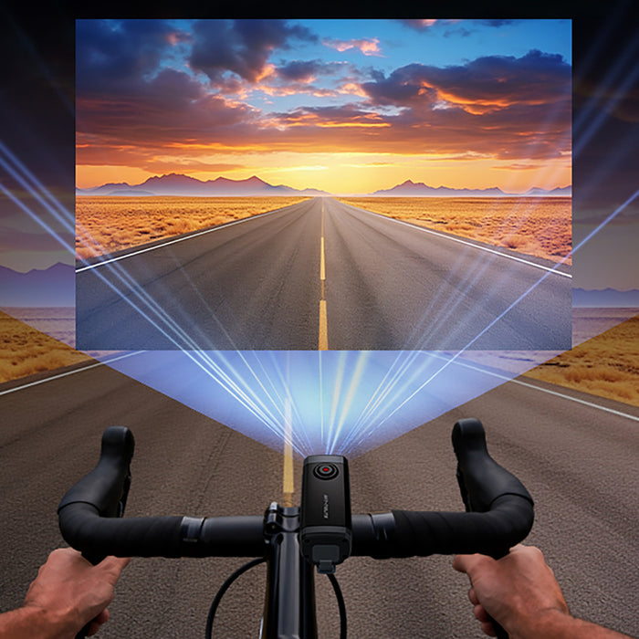 AKEEYO 710 Lite sports camera video recorder for bicycle handlebars - black