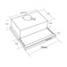Akpo WK-7 Light Glass Touch 60 Under-cabinet cooker hood Black Inox - Cooker hoodsAGD-OKA<<<Home Appliance