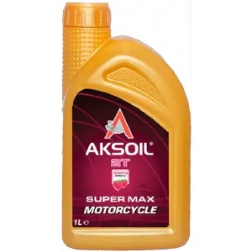 AKSOIL STRAWBERRY SCENTED SUPERMAX 2T 1L Moto - АВТОМОБИЛНИ МАСЛА<<<MaxCar