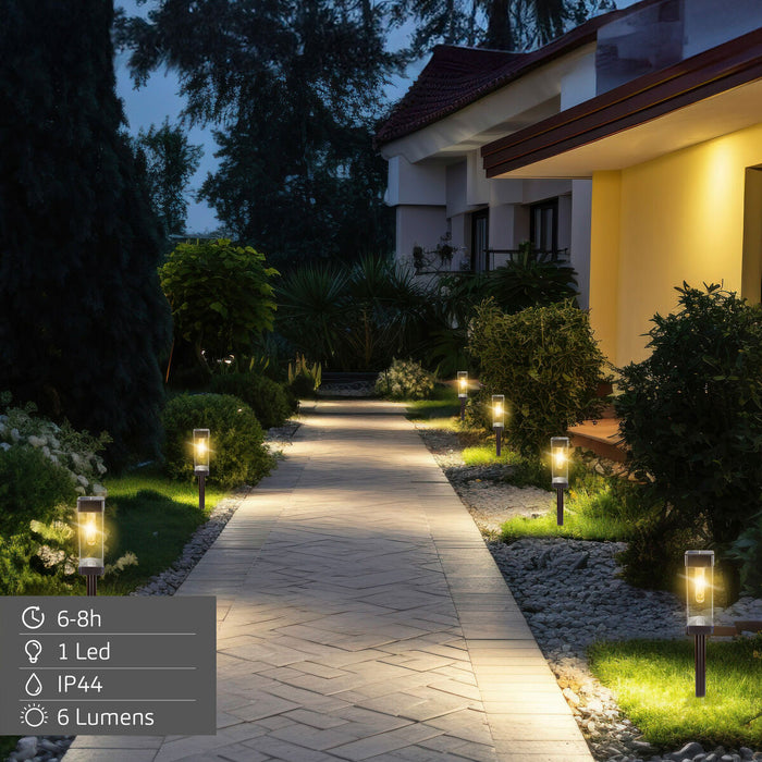 Solar lamp Aktive 6 x 55 x 6 cm (4 Units)