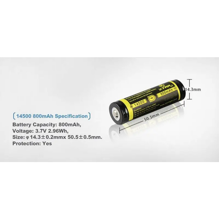 Акумулаторна батерия LiIon AA R6 3,7V 800mAh XTAR - Батерии<<<Батерии и зарядни у-ва<<<ValiAPI
