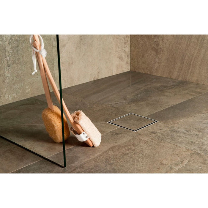 FLOOR SIPHON FOR INSTALLATION OF TILE SQUARE - HORN AKVO PD-12S-360