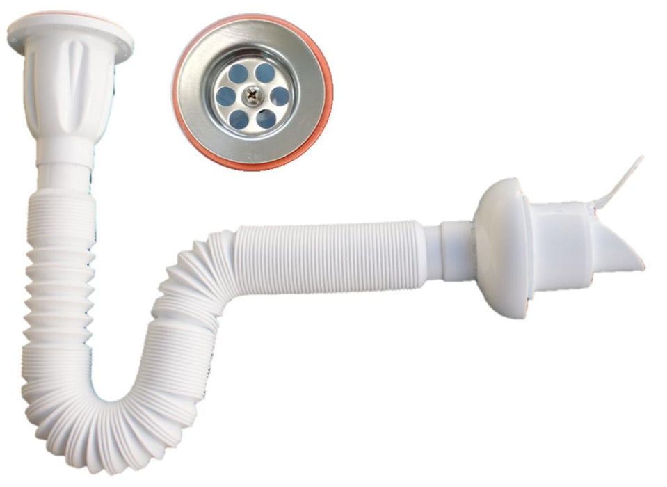 SIPHON FOR SINK WITH GOF. CONNECTION 141CM VALVE