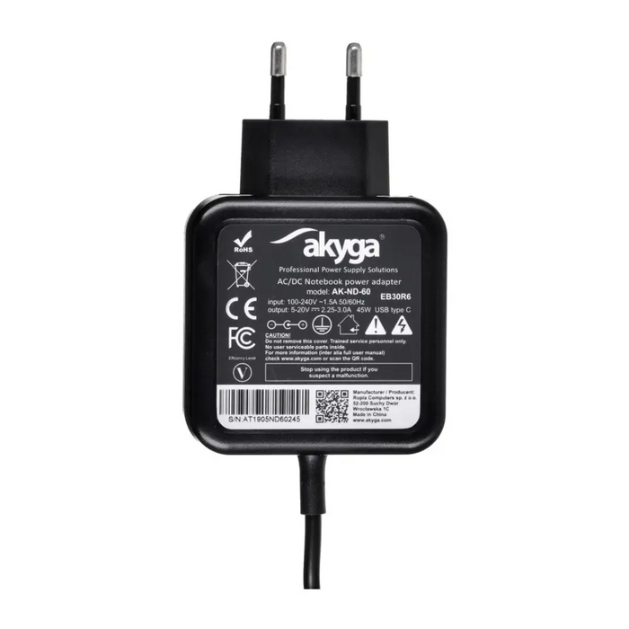 Akyga AK-ND-60 power adapter/inverter - Power supplies for laptopsZDL-NOT<<<Power supplies for computers