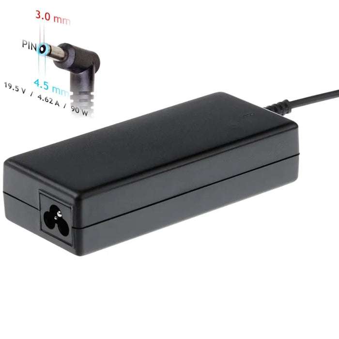 Akyga notebook power adapter AK-ND-26 19.5V/4.62A 90W 4.5x3.0 mm + pin HP power adapter/inverter Indoor Black - Power