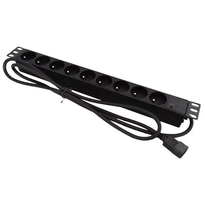 Alantec PZ09U power extension 1.8 m 9 AC outlet(s) Indoor Black - RACK power stripsLIP-RAK<<<Slats and extension