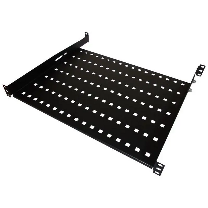 Alantec SA-P-19-1U-550-4-C-02 Fixed shelf 19’’ 1U depth 550mm black - ShelvesSZA-POL<<<RacksSZA<<<ActionPL
