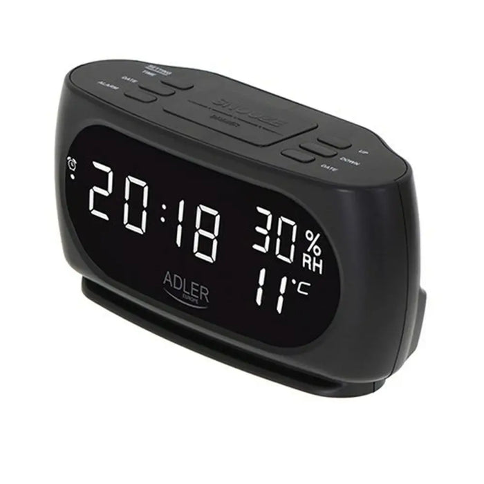 Alarm Clock Adler AD 1186 Black - Ръчни Часовници<<<Декорация и Осветление<<<Дом