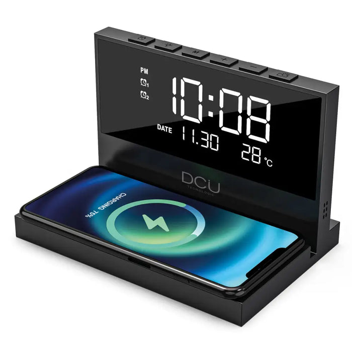 Alarm Clock DCU 37300830 Black - Декорация и Осветление<<<Дом Градина<<<BigBuy&&&Ръчни Часовници<<<Декорация и