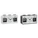 Alarm Clock DKD Home Decor White Black PVC 17 x 5 x 9 cm (2 Units) - Декорация и Осветление<<<Дом