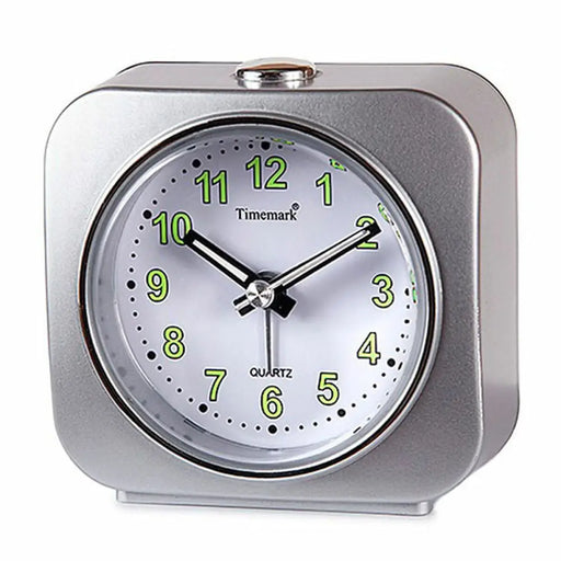 Alarm Clock Timemark Silver 9 x 9 x 4 cm Plastic - Декорация и Осветление<<<Дом Градина<<<BigBuy&&&Ръчни