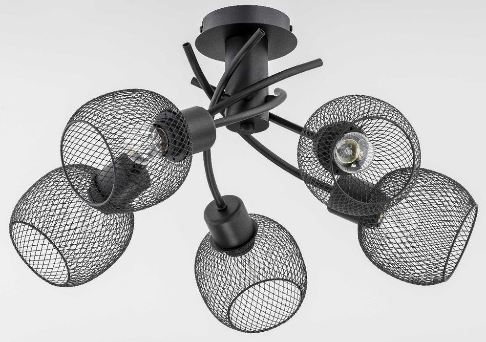 CHANDELIER WATSA BLACK 5XE14 60W