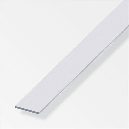 FLAT ALUMINUM PROFILE ANODISED 20 MM 1 M ALFER ALUMINUM