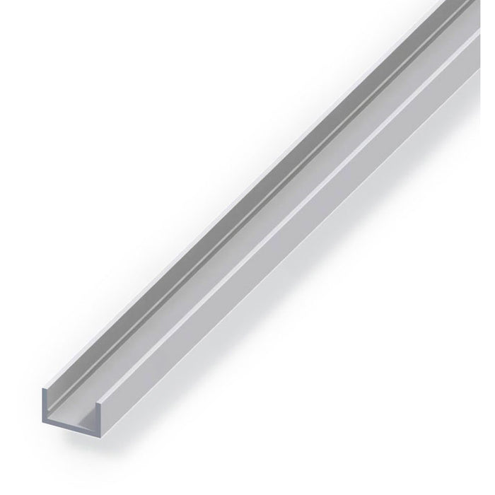 U-SHAPED ALUMINUM PROFILE ANODISED 16.5X10 MM 2 M ALFER ALUMINUM