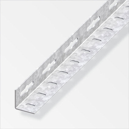 CORNER PROFILE GALVANIZED STEEL 23.5X23.5 MM 2 M ALFER ALUMINUM